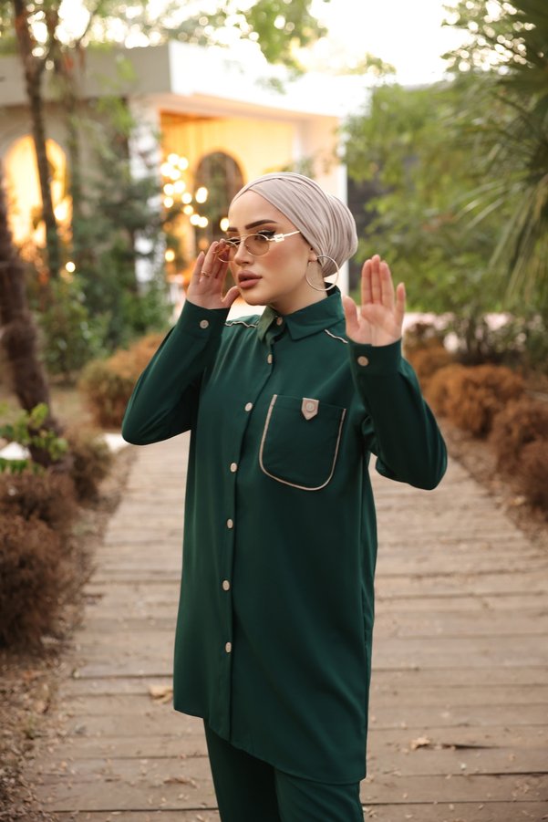 MİMİ Luxury Wear Women's Hijab Shirt Pants Set