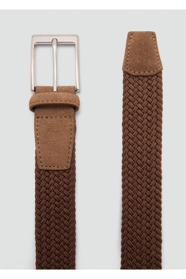 MANGO Man-Elastic Belt with Mesh Pattern 1