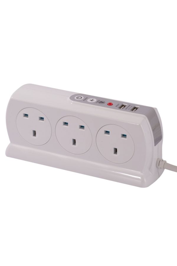 Masterplug-6-Socket and 2-USB Extension Cord 1