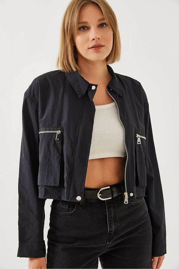 Parachute fabric jacket shop