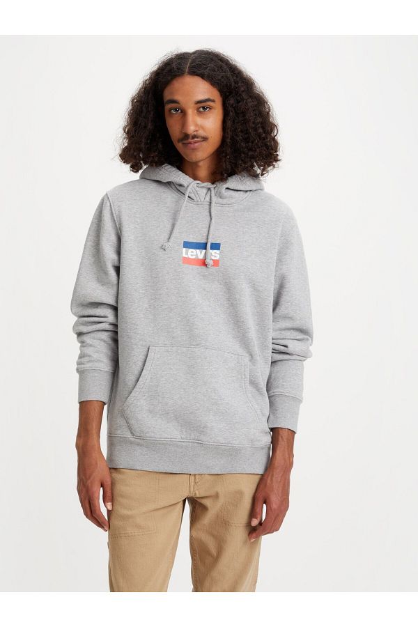 Levi s Men s Gray Mini Sports Sweatshirt Graphic Hood A2410 0006 Trendyol