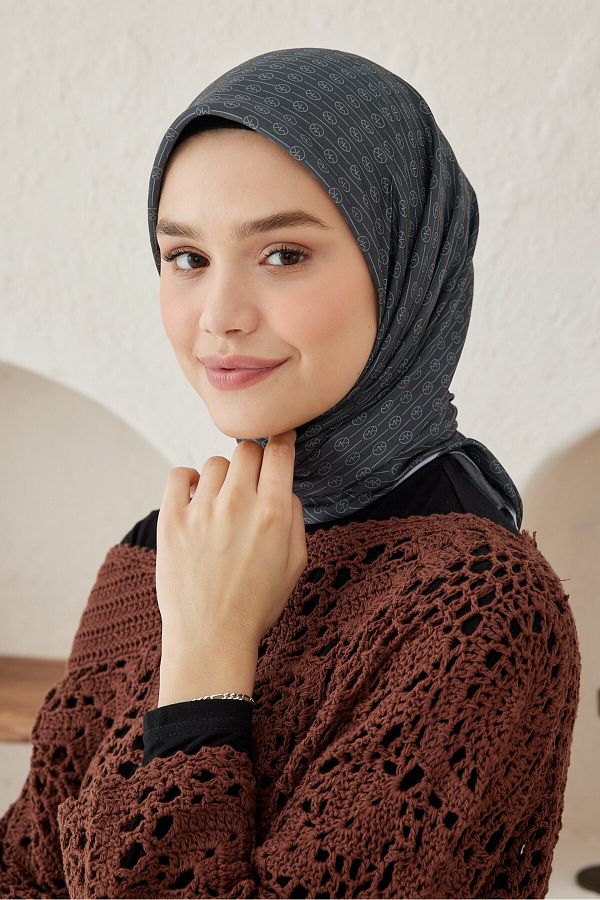 Modaka mir Linear Circle Mk Cotton Scarf Trendyol