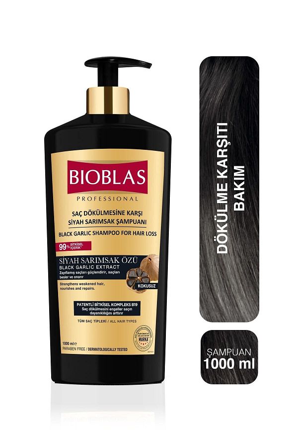 Bioblas-1000 ml Schwarzknoblauch-Shampoo – intensiver Haarausfall 1