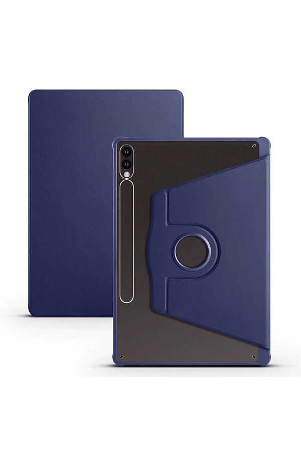 Başkenttekno-Samsung Galaxy Tab S9 Plus Case with Thermal Pen Compartment and Rotatable Stand Case 1