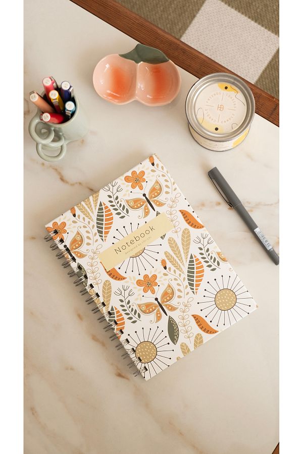 Chi-Chi Papers-Checked Notebook - Amy, Ringed Notebook, Memory Notebook 1