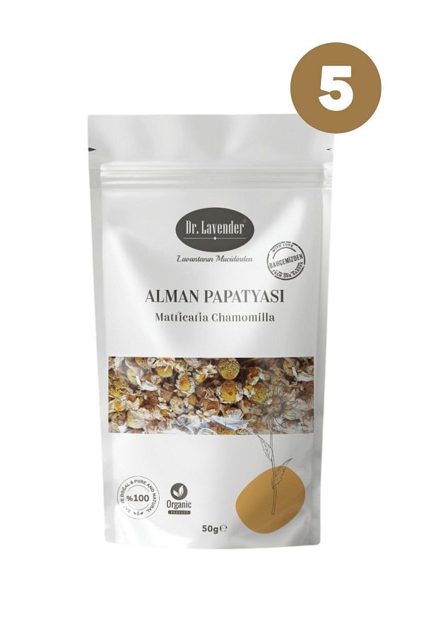 Dr. Lavender-5 Pieces of Dried German Daisies Matricaria Chamomilla 50 Gr.Daisy Flower from Our Garden 1