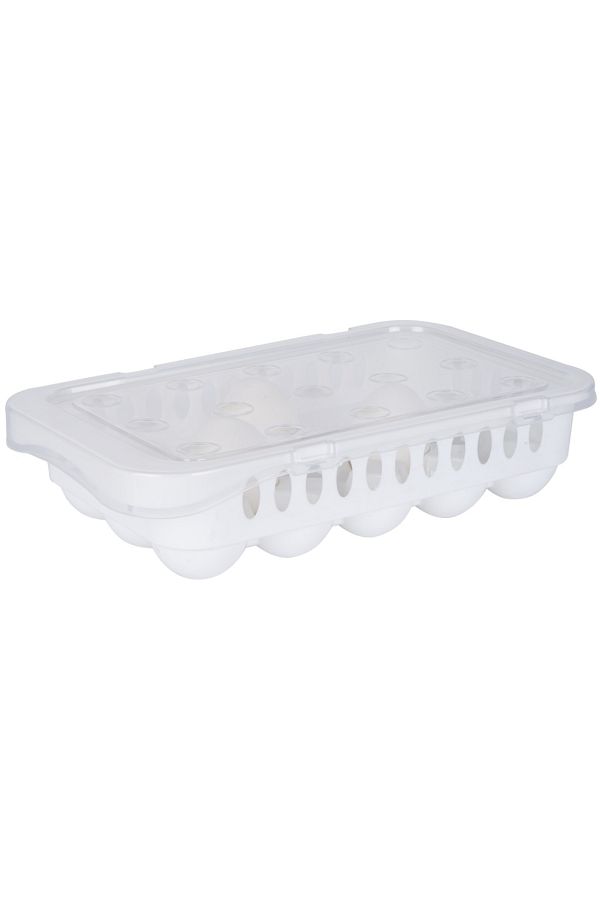 CPU ELEKTRONİK-Hygienic Egg Storage Container 15 Compartments with Lid 1