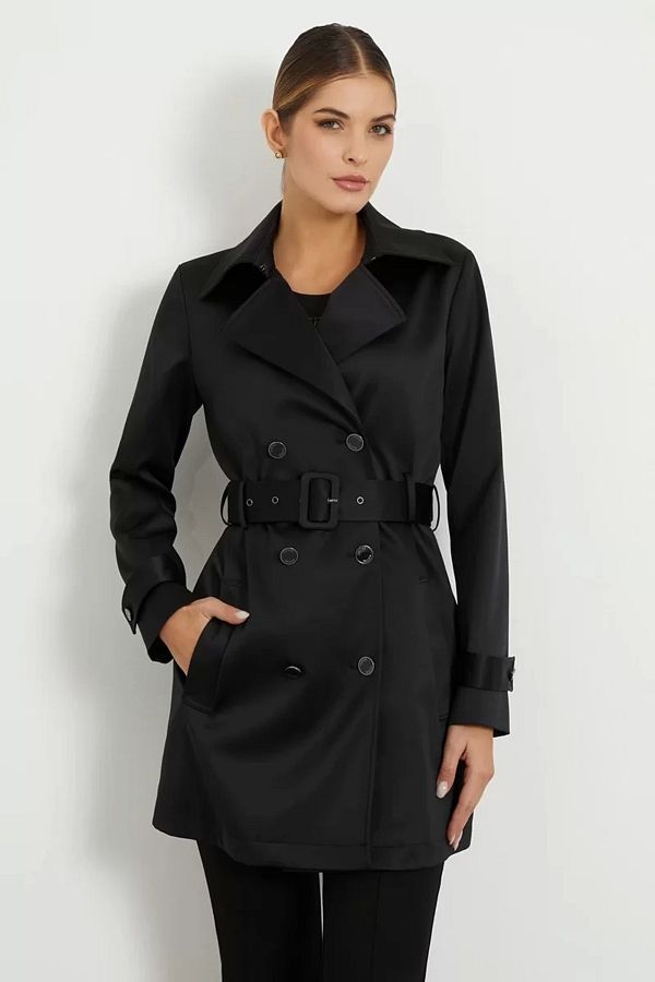 Guess black coat outlet
