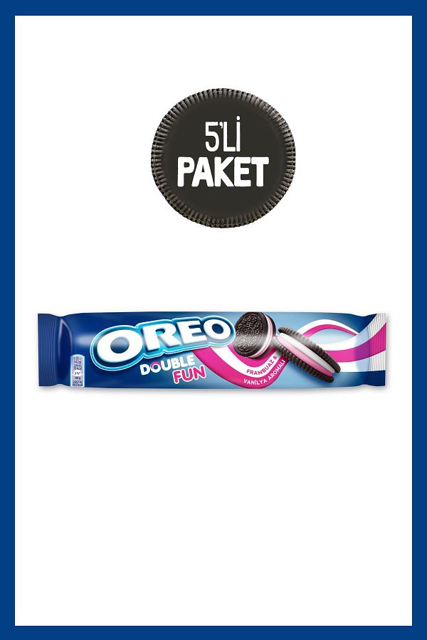 Oreo-Raspberry Double Fun - 157 g Pack of 5 1