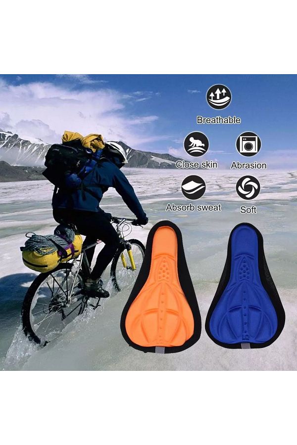 Choice Mountain Bike 3D Saddle Thickened Soft Sleeve Comfortable Breathable Sponge Foam Seat Cushion Bic. Trendyol