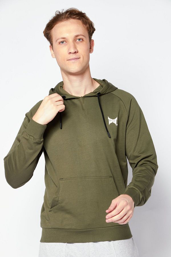 Tapout-Men Sportswear Fit Long  Sleeves Training Hoodie, Olive 1