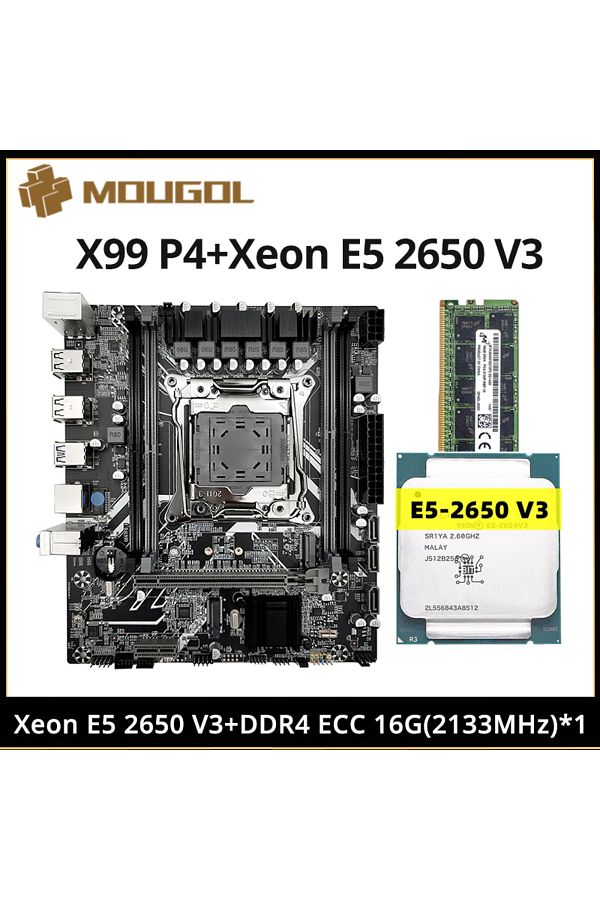 Choice-MOUGOL New X99 P4 Motherboard Set with Intel Xeon E5 2650 V3 CPU & Dual-channel DDR4 16Gx1 2133MH... 1