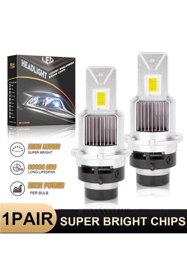 Choice-D2R D2S LED Headlight Bulbs D4S D4R 6000K White Conversion Kit Plug and Play Xenon HID Light Repl... 1