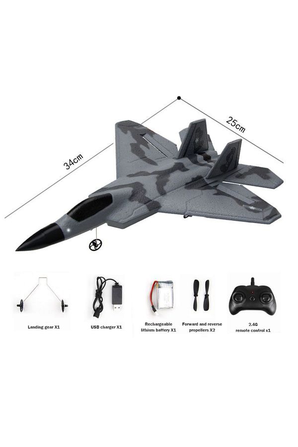Choice-Fx622 Rc Plane Foam Glider Aircraft Remote Control Aircraft Foam Fixed-Wing Fighter Airplane Outd... 1