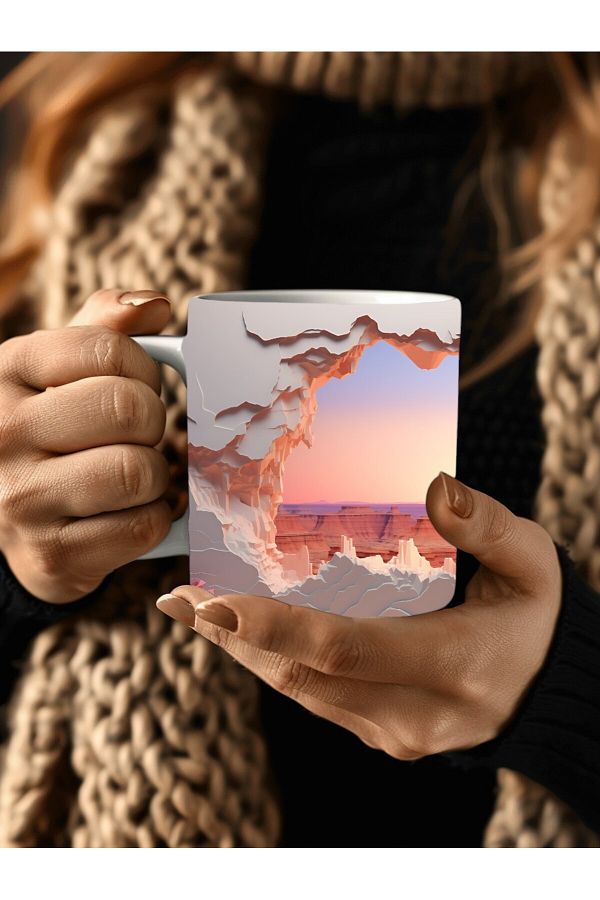 Evion-Scenic Shaped Full Size 3D Design Ceramic Mug - Gift Mug 1