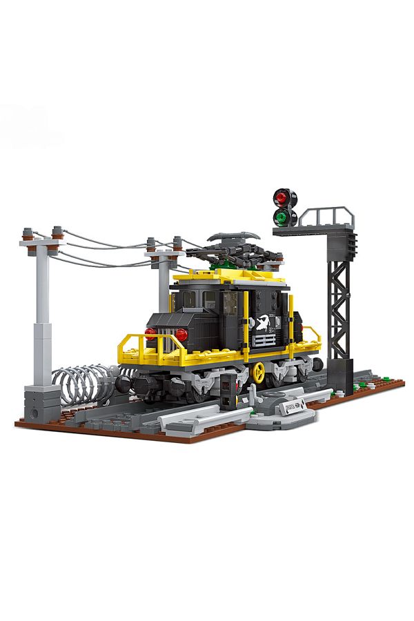 Choice-Train toy crocodile locomotive model plastic small particle intelligence assembling DIY building ... 1