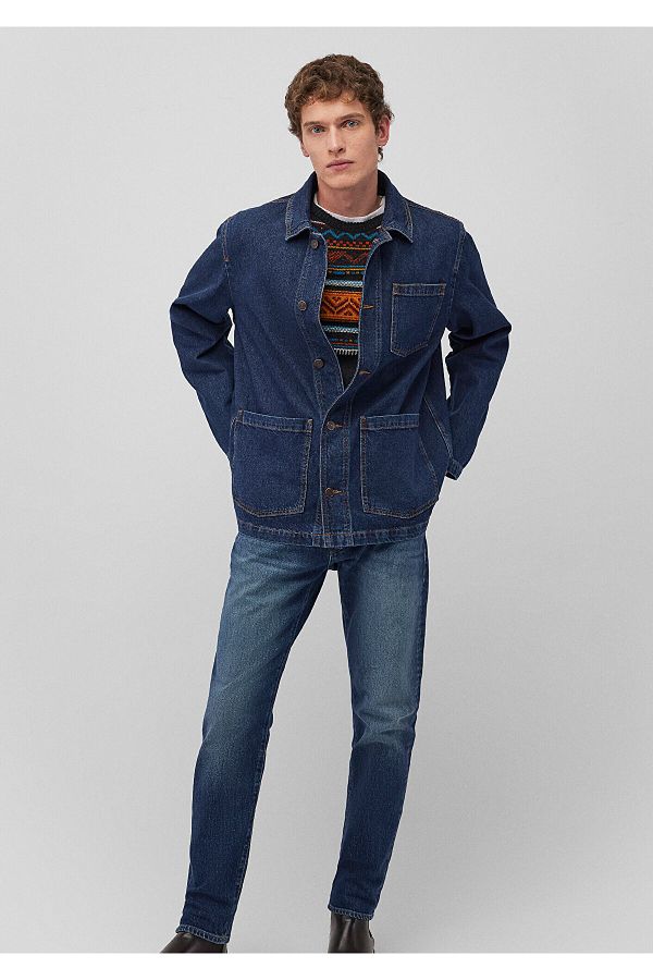 Mavi-Kurtka jeansowa Victor 90S Dark Blue Denim Jean Jacket 0110383 -88411 1