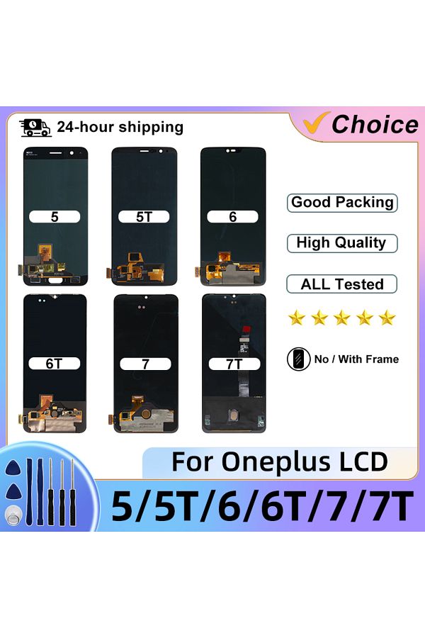 Choice-AMOLED 1+ 6 LCD For Oneplus 5 5T 6 Display 6T 7 Pro 7T Touch Screen Digitizer For Oneplus 5T LCD ... 1