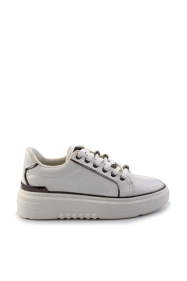 Bambi-White Snake Women's Sneaker K 01345095507 1