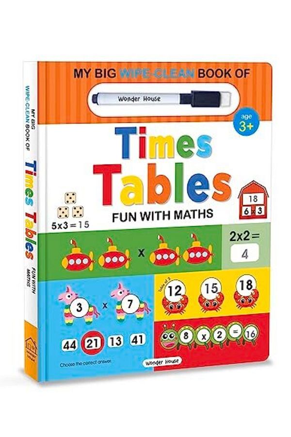 Wonder House Books-My Big Wipe And Clean Book of Times Tables for Kids : Fun With Maths 1