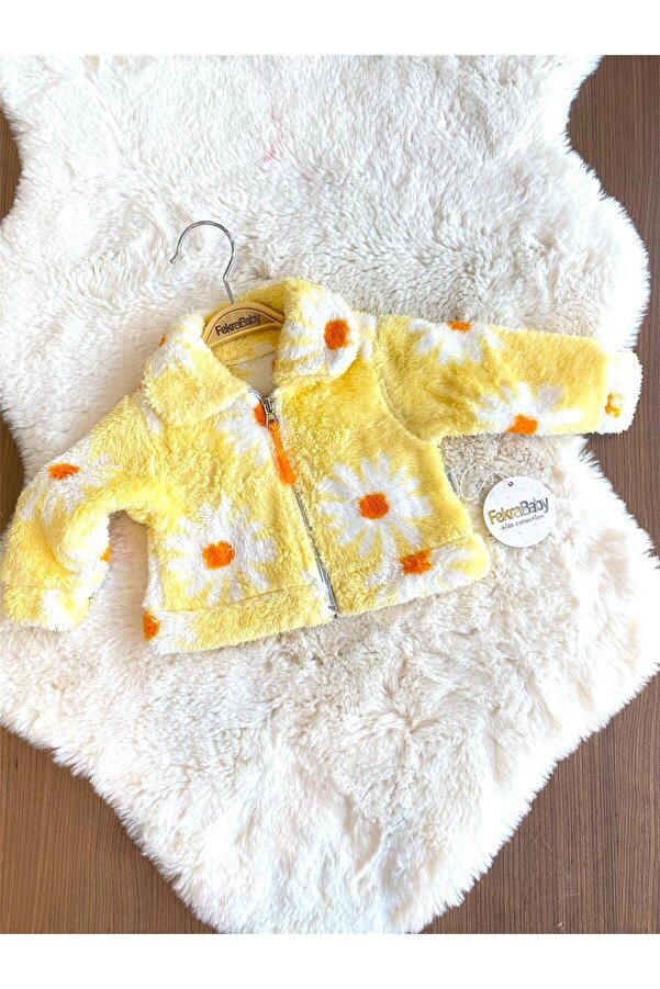 FEKRA BABY bebek çiçekli peluş mont