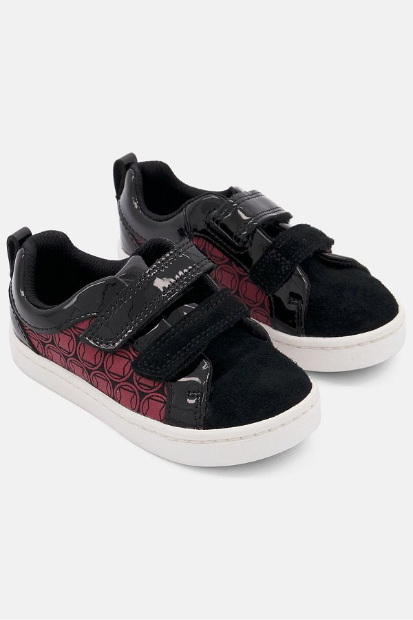CLARKS Toddlers Boy City Hero Printed Sneaker Black Trendyol