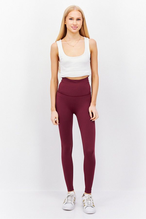 adidas Women Sportswear Fit Training Leggings Maroon Trendyol