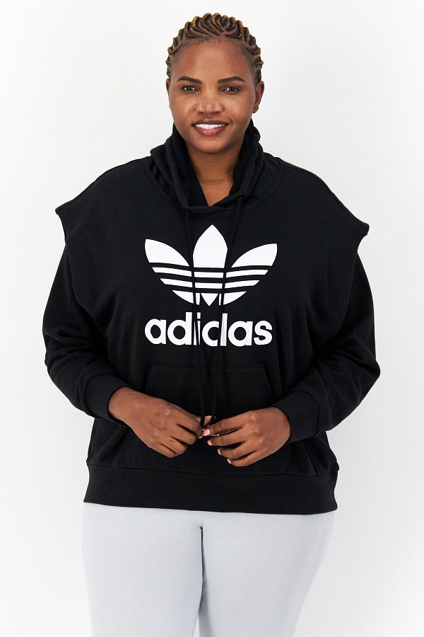 Adidas women's plus size hoodie 2025