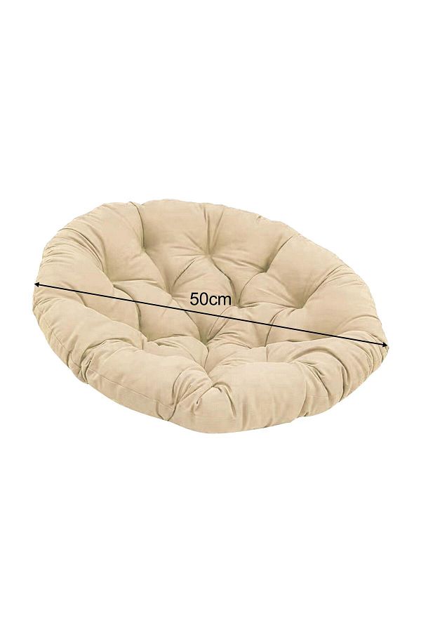 Choice Round 50cm Padded Seat Cushion Egg Shape Chair Pad Water Resistant Garden Chair Mat for Rocking C. Trendyol
