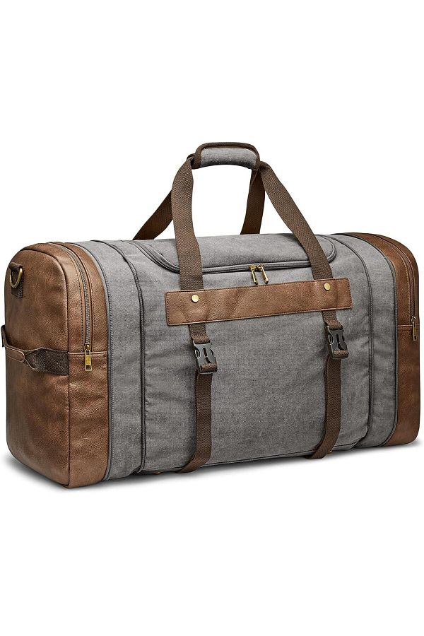 SZone 65L Canvas Travel Duffel Bag Expandable Sports and Weekend Bag Trendyol