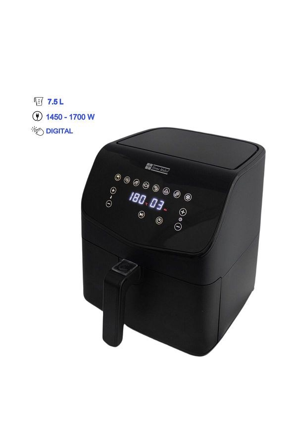 AVCI HOME MAKER-Home Maker  Air Fryer 7.5L, 1450-1700W, Preset Programs, Timer & Temp Control, Nonstick Basket 1