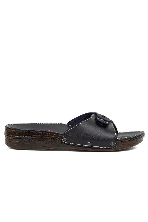 Pierre Cardin-PC-7031 Navy Blue καθημερινές γυναικείες παντόφλες 1
