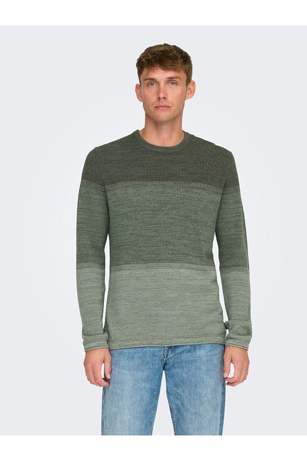 Only & Sons-Onsfelix Reg 12 – Crew Knit Castor Grey Noos 22029042 1
