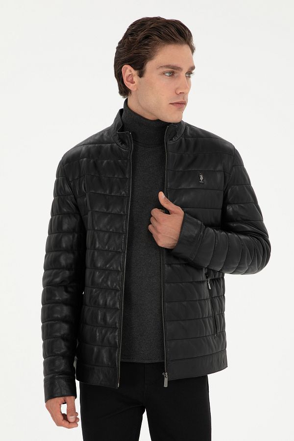Us polo assn leather jacket top