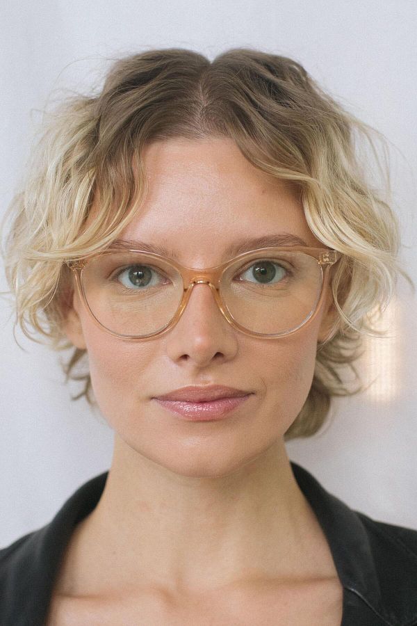 Bilge Karga-Eleanor Nude Blue Light Protective Glasses 1