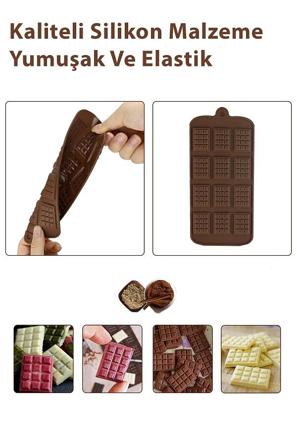 Baxters Set of 24 Large Chocolate Silicone Molds Trendyol