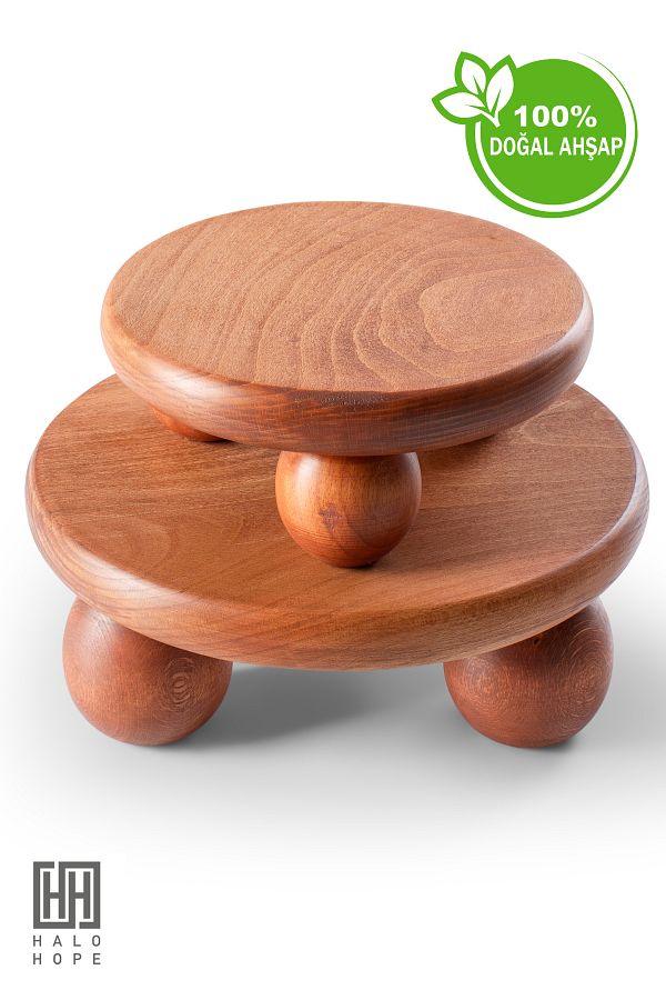 halohope-Set of 2 Handmade with Wooden Ball - Quality Decorative Presentation 1