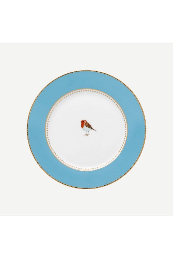 Pip Studio-Love Birds Blue Porcelain Pastry Plate 17 Cm 1