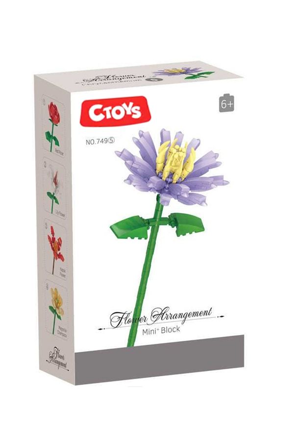 CToys-Mini Block Chrysanthemum - Flower Arrangement 1