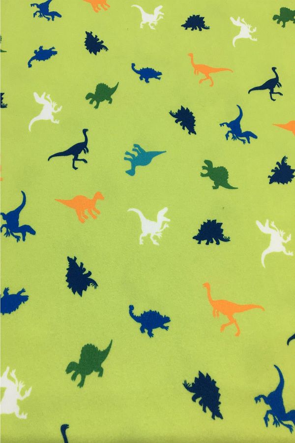 Yiğit Kumaş-Dinosaur Patterned Fleece Fabric 1
