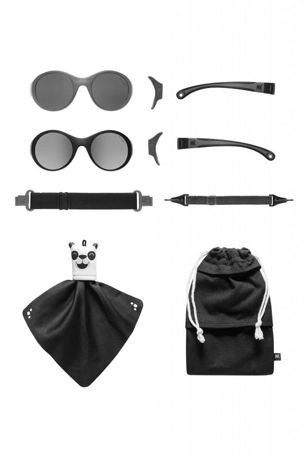 OEM-MOKKI Click & Change Kindersonnenbrille, UV-Schutz, Schwarz, 0-2 Jahre, 2er-Set 1