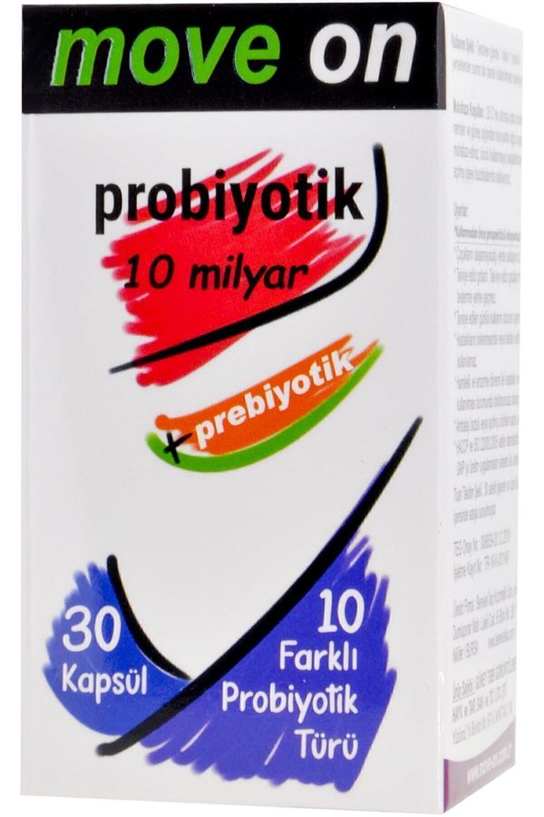Move On-Probiotic 10 Billion and Prebiotic 30 Capsules 1