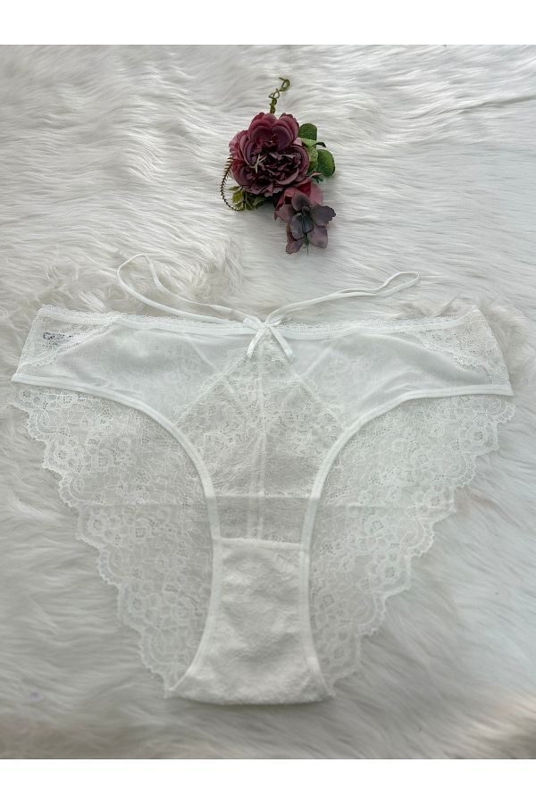 She Shine-Plus Size Rope Detailed Perfect Fit High Waist Panties-23064 1