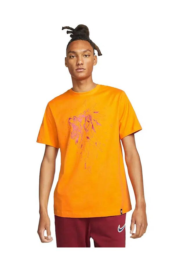 Nike Galatasaray Ignite Men s Orange Football T Shirt Trendyol