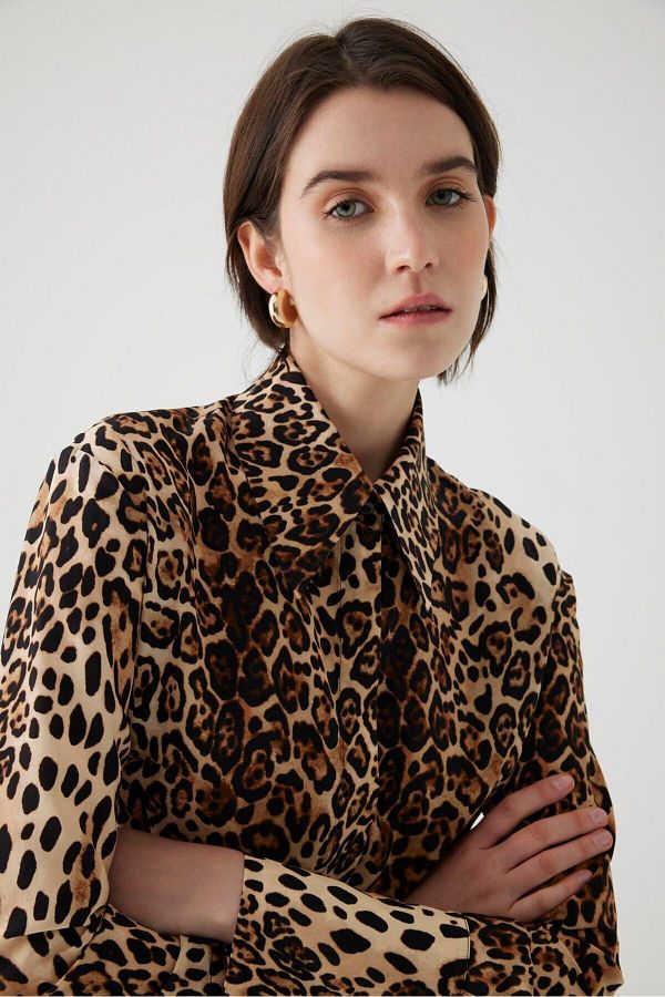 Exquise-Leopard Patterned Shirt - Regular Fit 1
