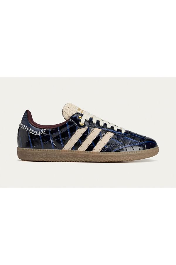 adidas-Samba Wales Bonner Navy Croc - Navy Blue 1