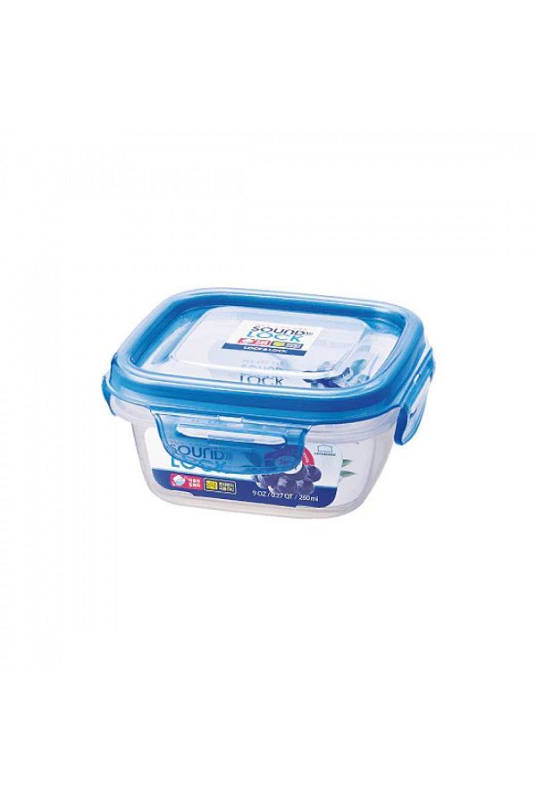 Lock & Lock-Soundlock Square Container 260ml _ White Cap | 6 PC 1