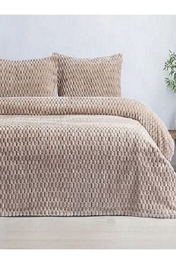 Merinos-Mink Color 3 Piece Blanket Set - Sign 1
