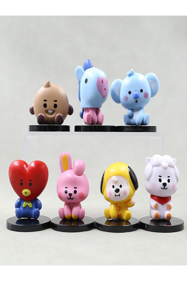 大人気！まとめ一覧 BT21 Choice 6cm bts figure mini kpop pop korea figure 7pcs その他