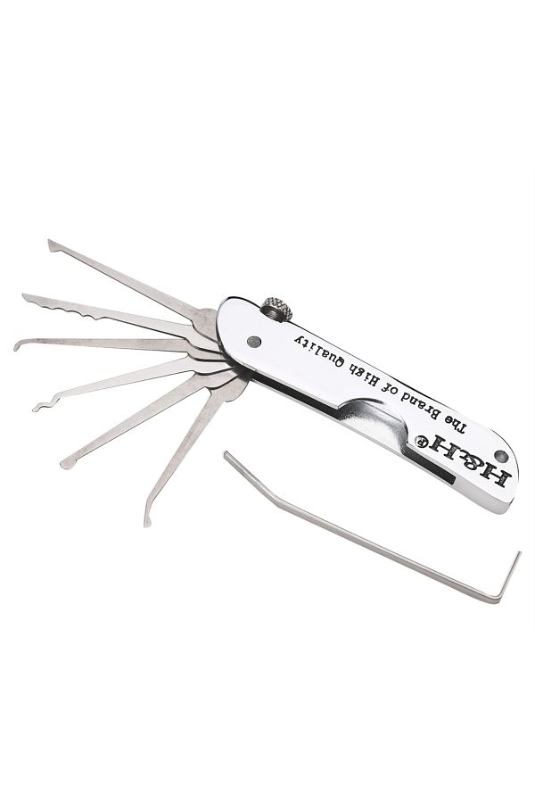 Choice-Foldable 7 in 1 Lock Picking Set Stainless Steel Lock Pick Set with Wrench Compact Training Kit f... 1